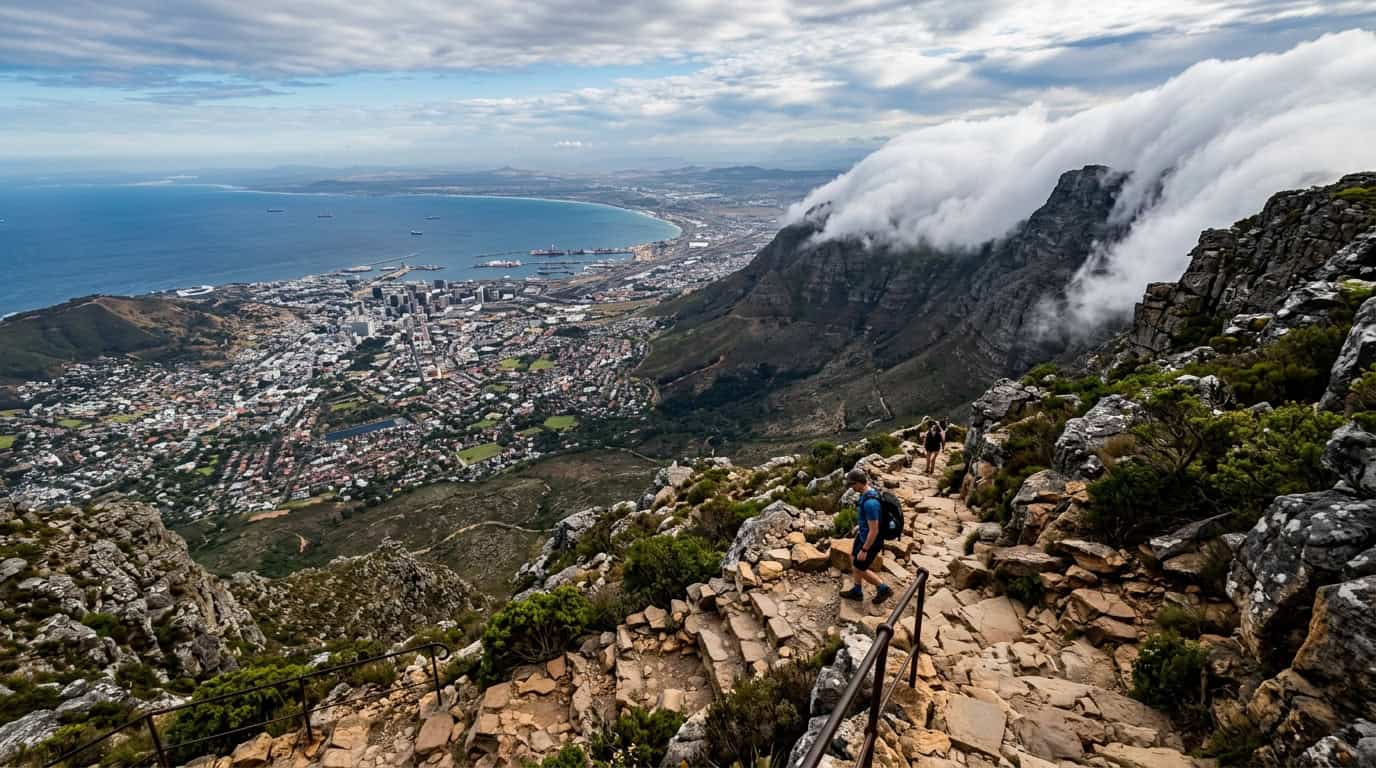 extraordinary travel experiences Table Mountain hiking trail in South Africa