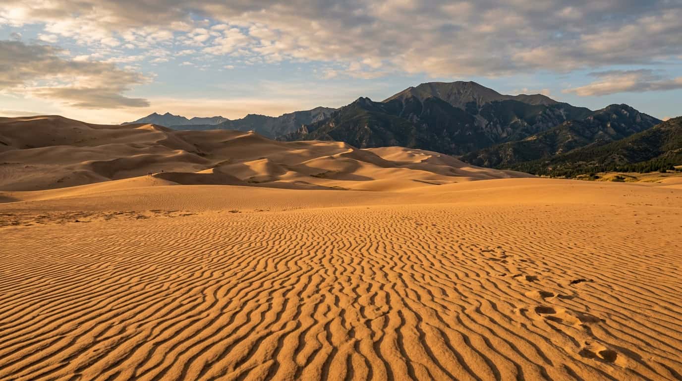 best sand dunes in the US Great Sand Dunes National Park landscape Colorado