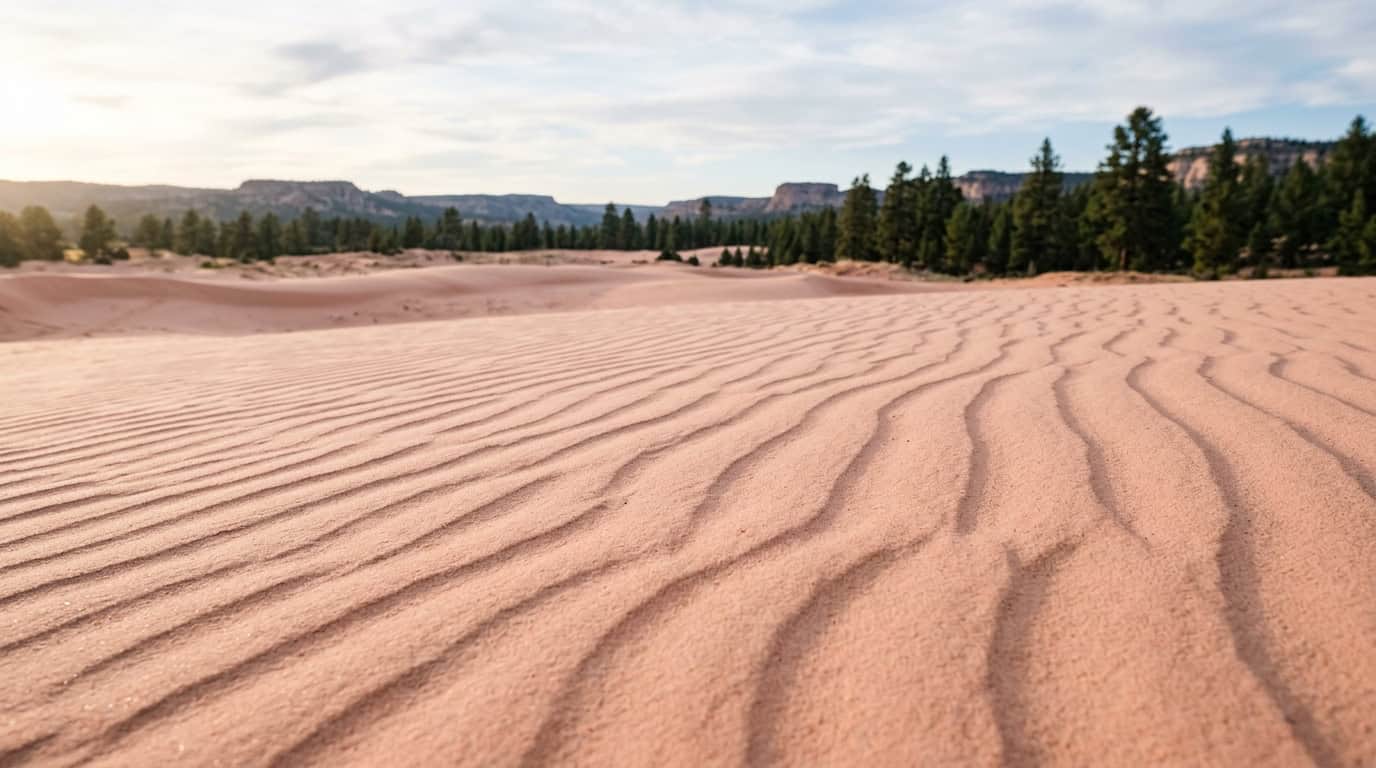 best sand dunes in the US Coral Pink Sand Dunes State Park Utah