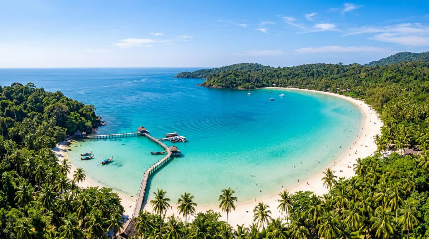 Koh Kood travel guide Bang Bao Beach view