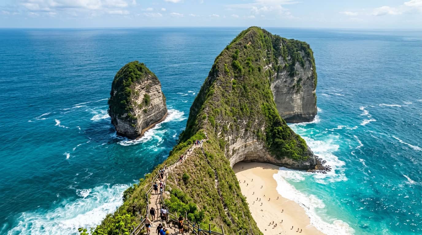Nusa Penida travel guide Kelingking Beach viewpoint