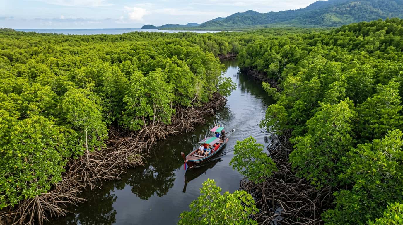 Trat mangrove forest travel view