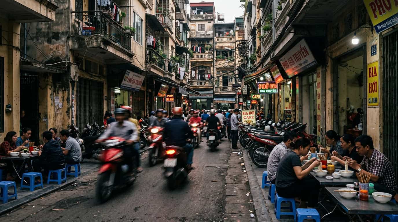 Hanoi 3 day itinerary alley in the Old Quarter